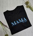 Personalisierte Mama T-Shirts Geburt  Mama Kindernamen Gift Muttertag Geschenk 