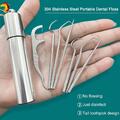 Portable Stainless Steel Toothpick Suit Reusable Outdoor Home Travel Tooth-pick