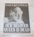 Daily Express Zeitung Freitag, 9. September 2022 Tod Seiner Majestät Königin Elisabeth II.