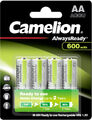 4x Camelion AlwaysReady Akku Ni-MH AA Mignon HR6 1,2V 600 mAh (1 x 4er Blister)