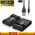 Scart zu auf HDMI Konverter Video Audio Converter Adapter HD TV DVD Universal