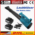 6 Gänge Für Makita Akku Laubbläser Mit 2x 5.0Ah Akkus & Ladegerät Laubgebläse