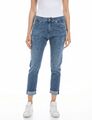 Replay Damen Jeans MARTY - Boyfriend Fit - Blau - Medium Blue Denim W25-W32 