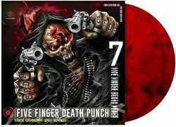 Five Finger Death Punch - And Justice for None Red Black Marbled 2 Vinyl LP NEU