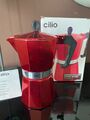 NEU cilio Espressokocher „Classico“ Candy Red 6 Tassen Nr 320527 NEU