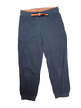Lupilu Jungen Jogginghose Gr. 110/116 dunkel Blau mit Orange Stoffhose Sporthose