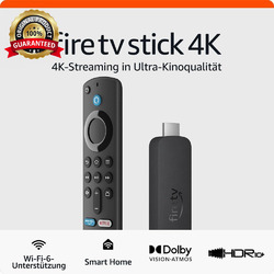 Fire TV Stick 4K: Wi-Fi 6, Dolby Vision/Atmos, HDR10+