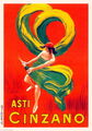 95210 1900's Asti Cinzano Wine Italian Italy Spirits Wall Print Poster Plakat