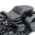 Motorrad Sitzbank Craftride TG3 für Harley Davidson Touring Sitzbank in schwarz 