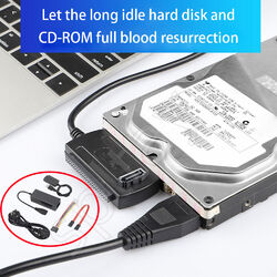 USB 2.0 to SATA PATA IDE Adapter Konverterkabel für 2,5/3,5 Zoll HDD SSD Adapter