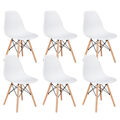 6er Esszimmerstühle Set Wohnzimmer Büro Stühle Küchenstuhl Stuhl mit Holzbeinen
