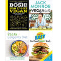 BOSH! How ,Vegan :100 simple,The Vegan,Super Easy One Pound 4 Books COLLECTION