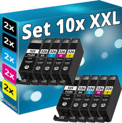 10x DRUCKER PATRONEN für CANON PIXMA IP4850 IP4950 IX6550 MG5150 MG5250 MG5350