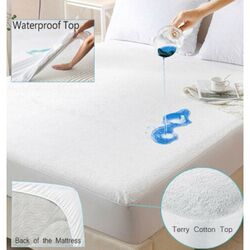 NEW WATERPROOF TERRY TOWEL MATRESS PROTECTOR FITTED BED COVER SHEET ALL SIZES