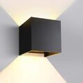 Wandlampe Cube Würfel LED Wand Leuchte Lampe Up Down für außen/innen wasserdicht