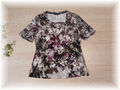 Bonita  * hübsches, weiches Shirt mit Ärmel aus Spitze floral * Gr. 44