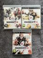 Madden NFL 10, 11 & 12 für PS3, 3 Spiele Konvolut, Playstation 3, CIB Handbuch