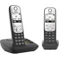 Gigaset A690A Duo DECT Schnurloses Telefon analog Freisprechen, mit Basis,