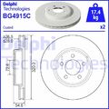 2x Scheibenbremse Delphi für Chrysler 300 c Touring Kombi 04-10 Bg4915C