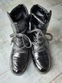 Caprice Boots Stiefeletten schwarz, Lederimitat, Textil, Lackoptik Gr. 40 - TOP