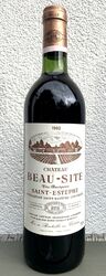 1982 Chateau Beau-Site Cru Bourgeois Saint-Estèphe Frankreich