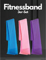 3er-Set Fitnessband, Gymnastikband, Widerstandsband, Theraband, Yoga