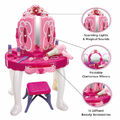 MÄDCHEN SPIELZEUG GLAMOUR PRINZESSIN ROSA SCHMINKTISCH LICHT SOUND MÄDCHEN HOCKER - 26 Stck.