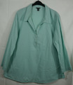 Damen TRAUMHAFTES Blusen Shirt Schlupfbluse Mint Farbe Baumwolle Größe 50/52 TOP