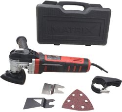 Matrix Profi Multifunktionswerkzeug Oszillationswerkzeug 600W Multitool MC 600 600W 230V Koffer Zubehör Schleifer Säge Trenner Schaber