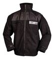 NEU Security Fleecejacke KÄLTESCHUTZJACKE schwarz Gr S-3XL