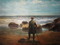 Mann am Meer- Gemälde