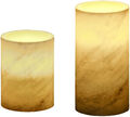 Pauleen LED-Kerze Cosy Marble Candle Wachskerze (2-tlg), Timer, Batterie, Marmor