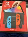 Nintendo Switch (OLED-Modell) Neon-Rot / Neon-Blau - 64 GB - NEU  OVP