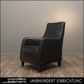 KOINOR | TARA Echt Leder Sessel Schwarz | Lounge Chair