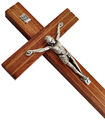 16cm WANDKREUZ aus HOLZ Jesus Christus Kruzifix Passion Kreuz ITALIEN 2 FARBEN