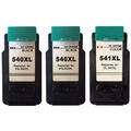 2x Canon PG-540XL schwarz 1x CL-541XL Farbe wiederaufbereitete Tintenpatrone