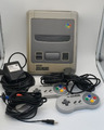 SNES Super Nintendo Entertainment System Konsole 2 Controller PAL