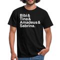 Bibi Und Tina Amadeus Sabrina Typographie weiß Männer T-Shirt