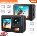 4K UHD Sports Aktion Kamera WiFi Dual Screen 24MP Unterwasserkamera EIS kamera