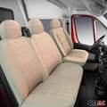 Schonbezüge Sitzbezüge für VW T5 T4 Transporter Multivan Beige 2+1 Vorne