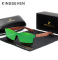 Original KINGSEVEN Sonnenbrille mit Zubehör grün Bubinga Holz Polarisiert NEU