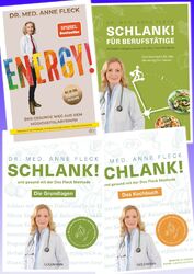 Anne Fleck Energy!  + Schlank! und gesund mit der Doc Fleck Methode 4 Bände Set