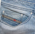 DIESEL Jeans  Herren Bermuda Shorts THASHORT Stretch SHORT W33 blau