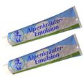 (24,75€/l) 2x Alpenkräuter-Emulsion Creme 200 ml nach dem Bad zur Pflege Massage