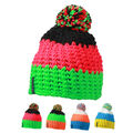 Myrtle Beach Herren Damen H?ckelm?tze CROCHETED CAP WITH POMPON Neu MB7940