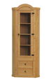 Eckschrank New Mexico Kiefer massiv natur Mexiko Wohnzimmer Vitrine Schrank 