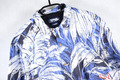 DESIGUAL Herren Hawaii-Kurzarmhemd | Größe XXL Normal | Weiß Blau