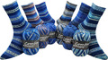 Sockenwolle Strumpfwolle Color 4-fach  modische Farben 6x100gr  set 521