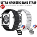 Edelstahl Armband Für Apple Watch Ultra 2 49mm Series 9 8 7 6 5 4 SE Magnet Band
