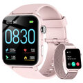 Android IOS Smart Uhr Wasserdichte Damen Smartwatch Herz Rate Fitness Tracker